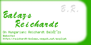 balazs reichardt business card
